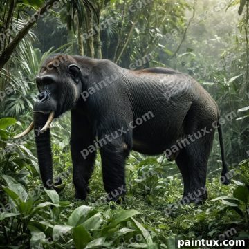 Grosse Tiere  Schimpansen, Gorilla, Pfau