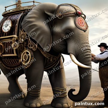 zirkus manege. ein elefant wird dresiert